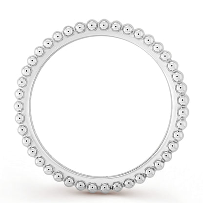 VCARN57000 5mm guest version bead edge single row diamond ring 10#