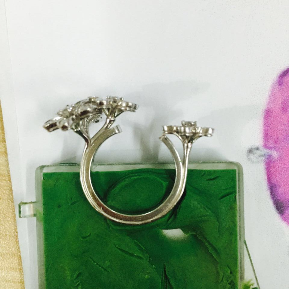 VCARB14500客版五瓣花开口戒15#
