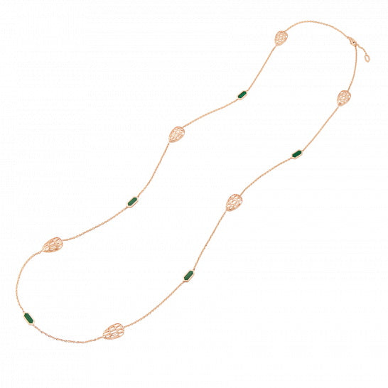 BGL-352677 snake head hollow light gold necklace