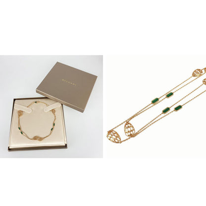 BGL-352677 snake head hollow light gold necklace