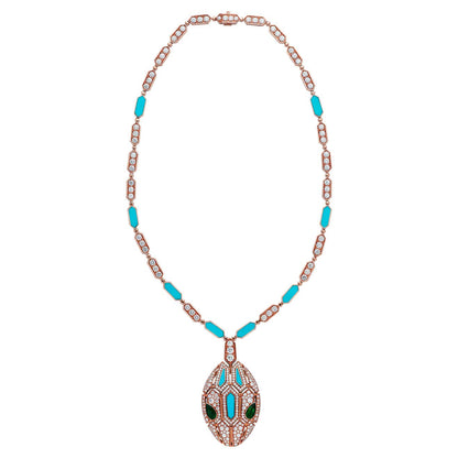 BGL-CL798975 lapis lazuli snake head necklace