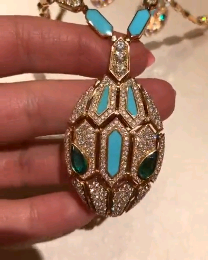 BGL-CL798975 lapis lazuli snake head necklace