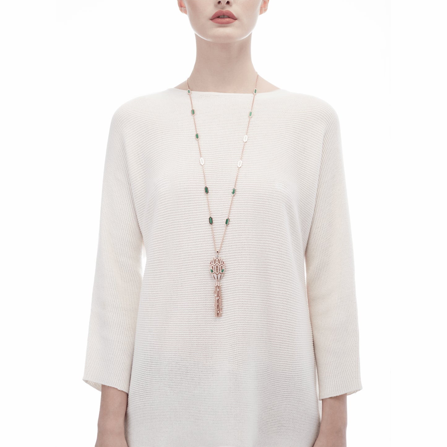 BGL-354101 snake head full diamond necklace