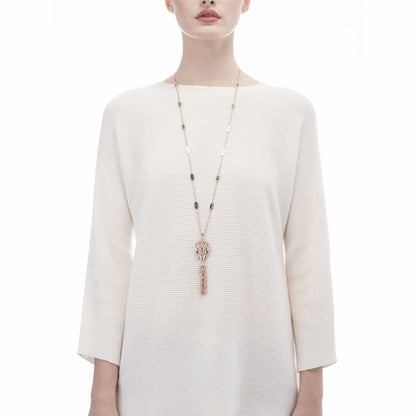 BGL-354101 snake head full diamond necklace