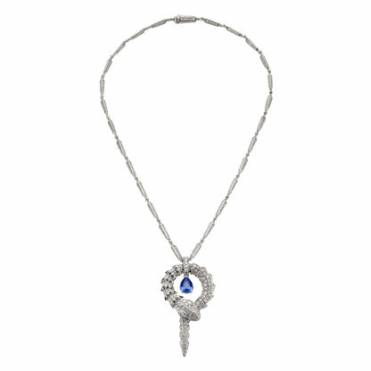 BGL-354086-CL857904 Snake roll full diamond colorful treasure necklace