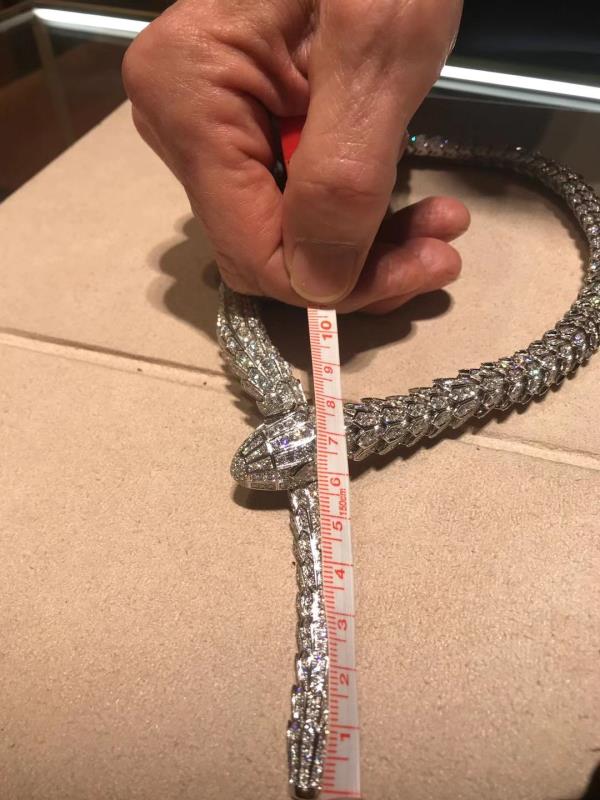 BGL 261226蛇刺身款满钻项链