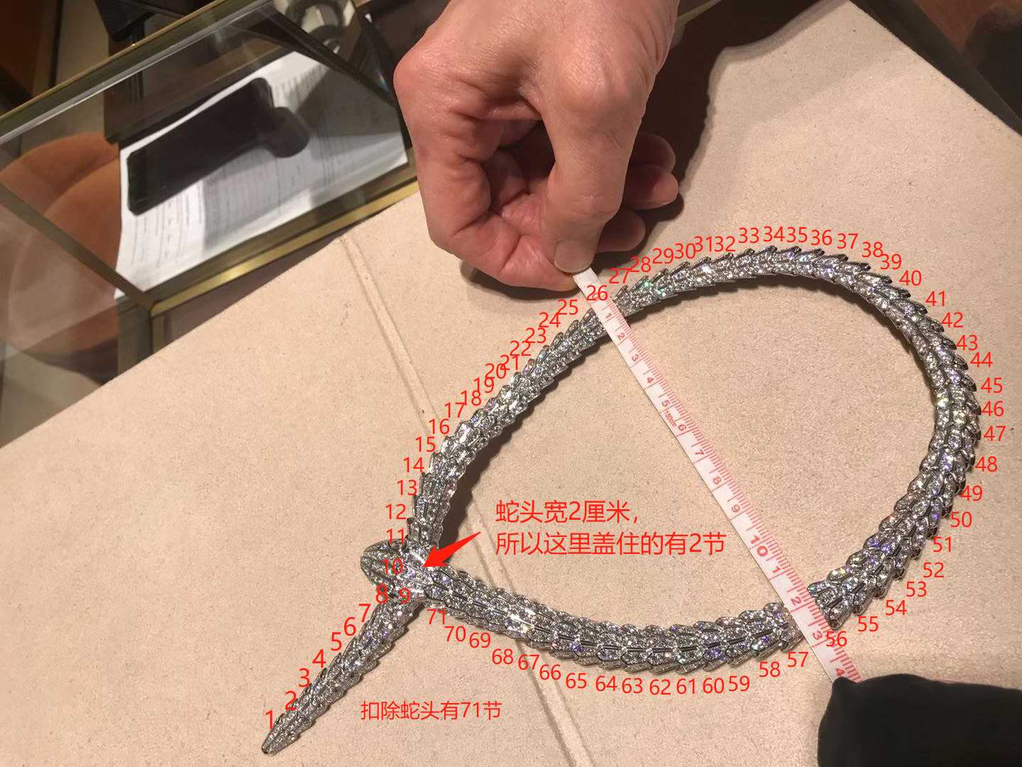 BGL 261226蛇刺身款满钻项链