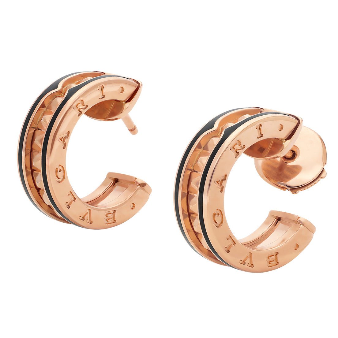 BGL-357567 Baogai tower rivet black edge ceramic earrings earrings