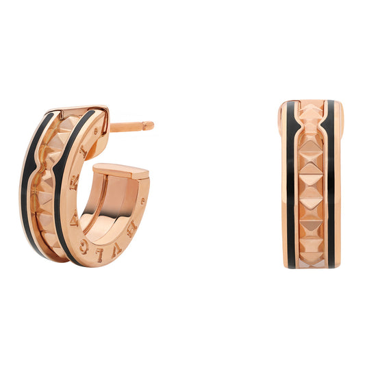 BGL-357567 Baogai tower rivet black edge ceramic earrings earrings