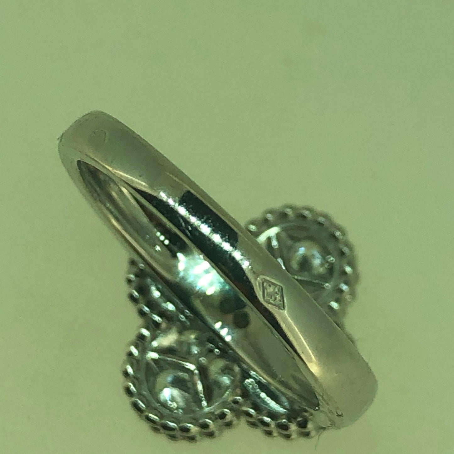 VCARP2R400 15mm光珠四叶草戒指