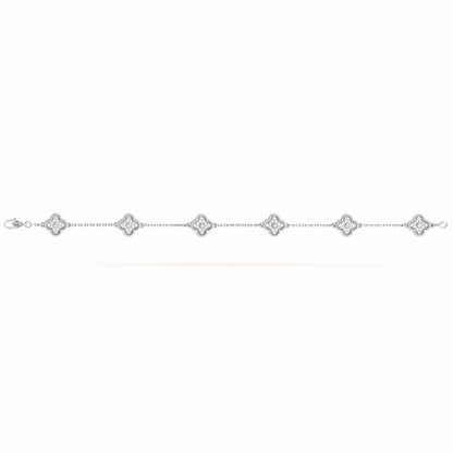 VCARO85700 9.5mm客版小号光珠四叶草6花手链