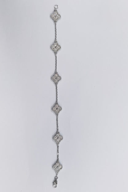 VCARO85700 9.5mm客版小号光珠四叶草6花手链