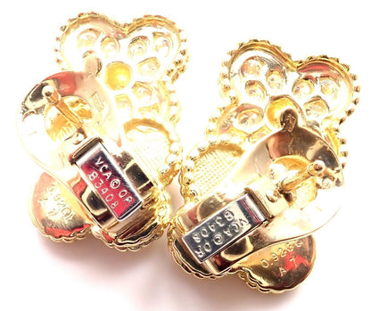 VCA1264996 13X22mm middle light bead superimposed four-leaf clover ear clip