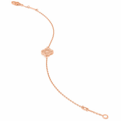 VCARO8DC00 9mm four-leaf clover wrinkle flower bracelet
