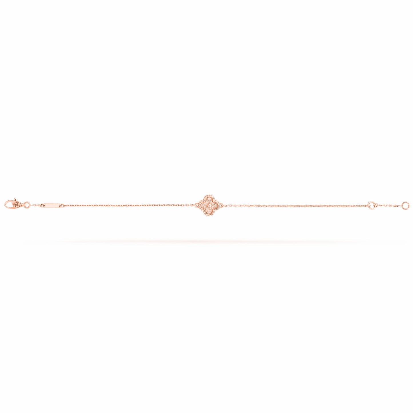 VCARO8DC00 9mm four-leaf clover wrinkle flower bracelet