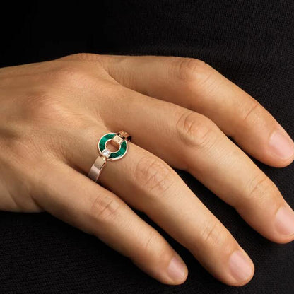 BGL-AN858946 circle malachite ring