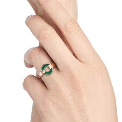 BGL-AN858946 circle malachite ring