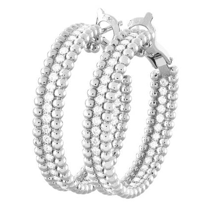 VCARO3YF00 guest version bead-encrusted diamond ear clips