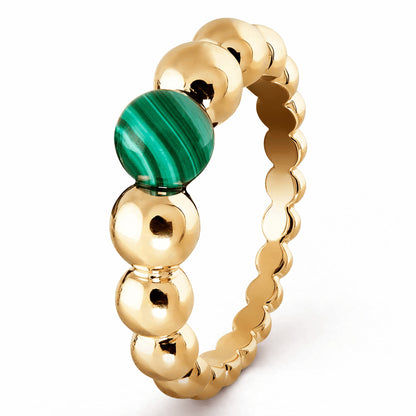 VCARO63F00 agate bead ring 13#