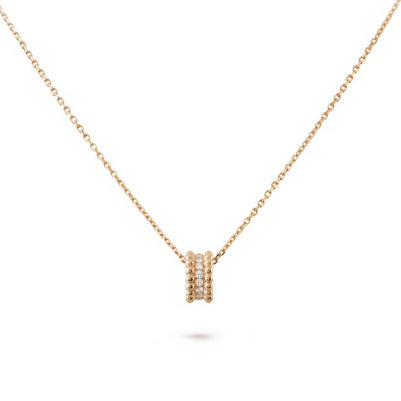 VCARO25000 bead single row diamond pendant