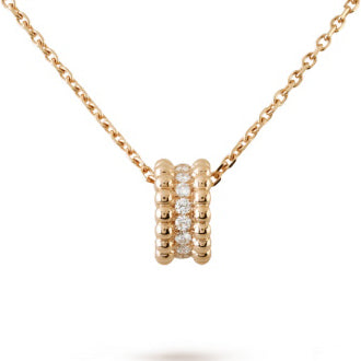VCARO25000 bead single row diamond pendant
