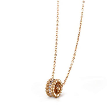 VCARO25000 bead single row diamond pendant