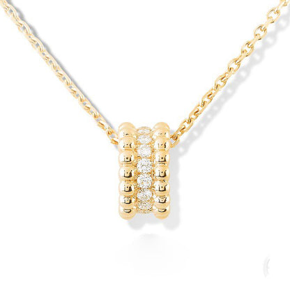 VCARO25000 bead single row diamond pendant