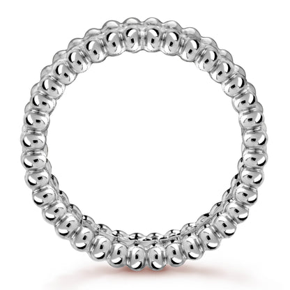 VCARP4E200 5.6mm bead edge single row diamond ring 52#