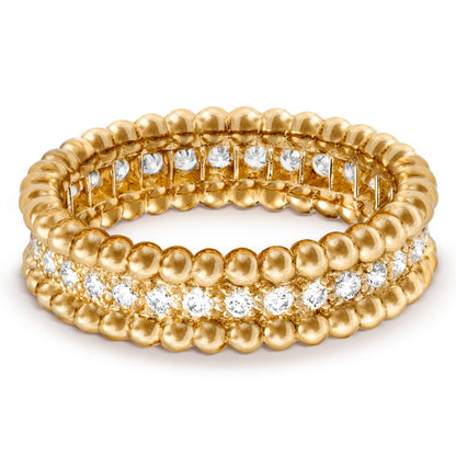 VCARP4E200 5.6mm bead edge single row diamond ring 52#