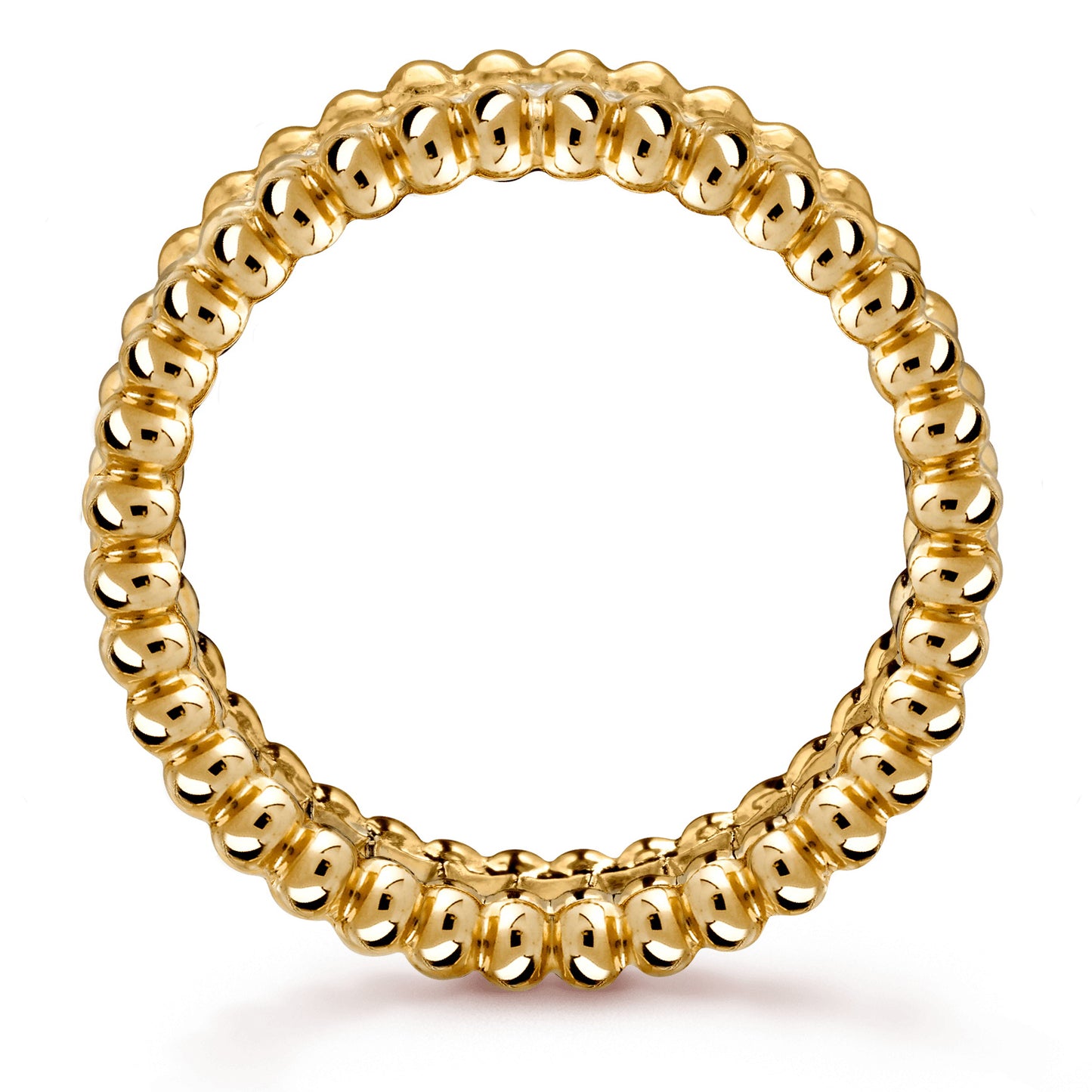 VCARP4E200 5.6mm bead edge single row diamond ring 52#