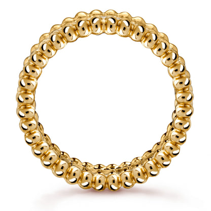 VCARP4E200 5.6mm bead edge single row diamond ring 52#