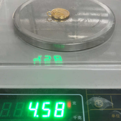 VCARP7SZ00空心版客版光金天蝎座吊坠