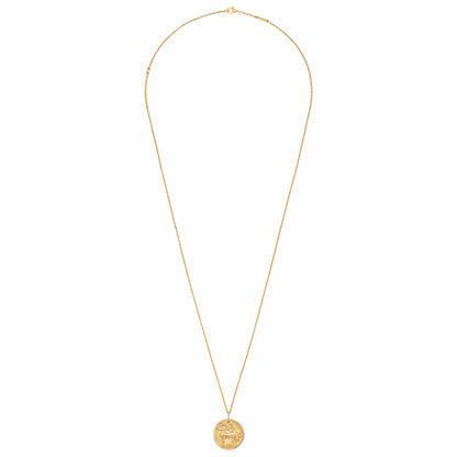 VCARP7SP00 solid version light gold Sagittarius pendant
