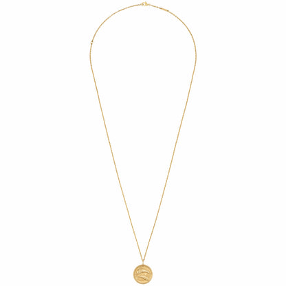 VCARP7SY00 solid version light gold Pisces pendant