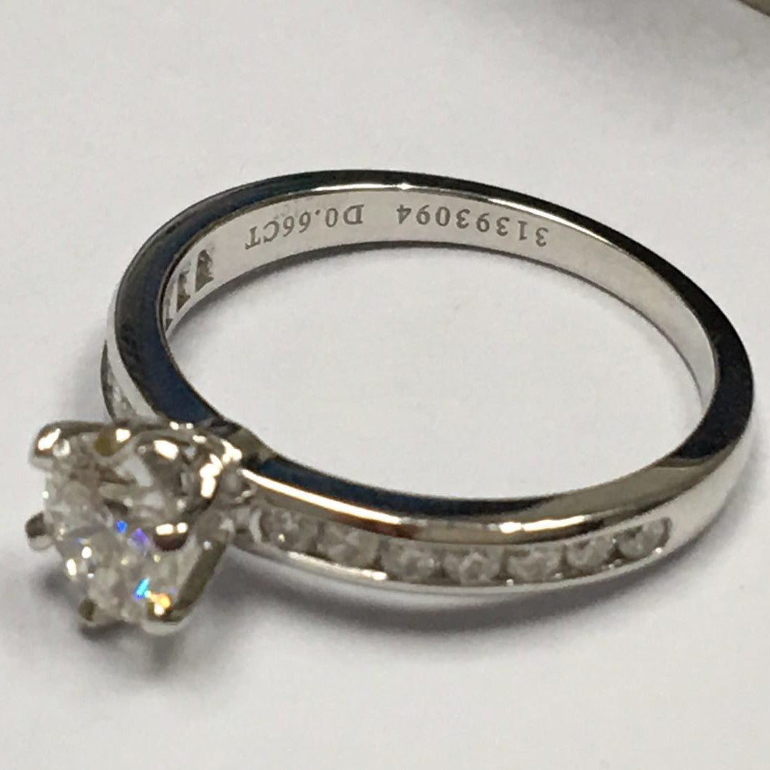 TIF31968755 guest version six-prong half-set straight-arm diamond ring