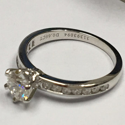 TIF31968755 guest version six-prong half-set straight-arm diamond ring