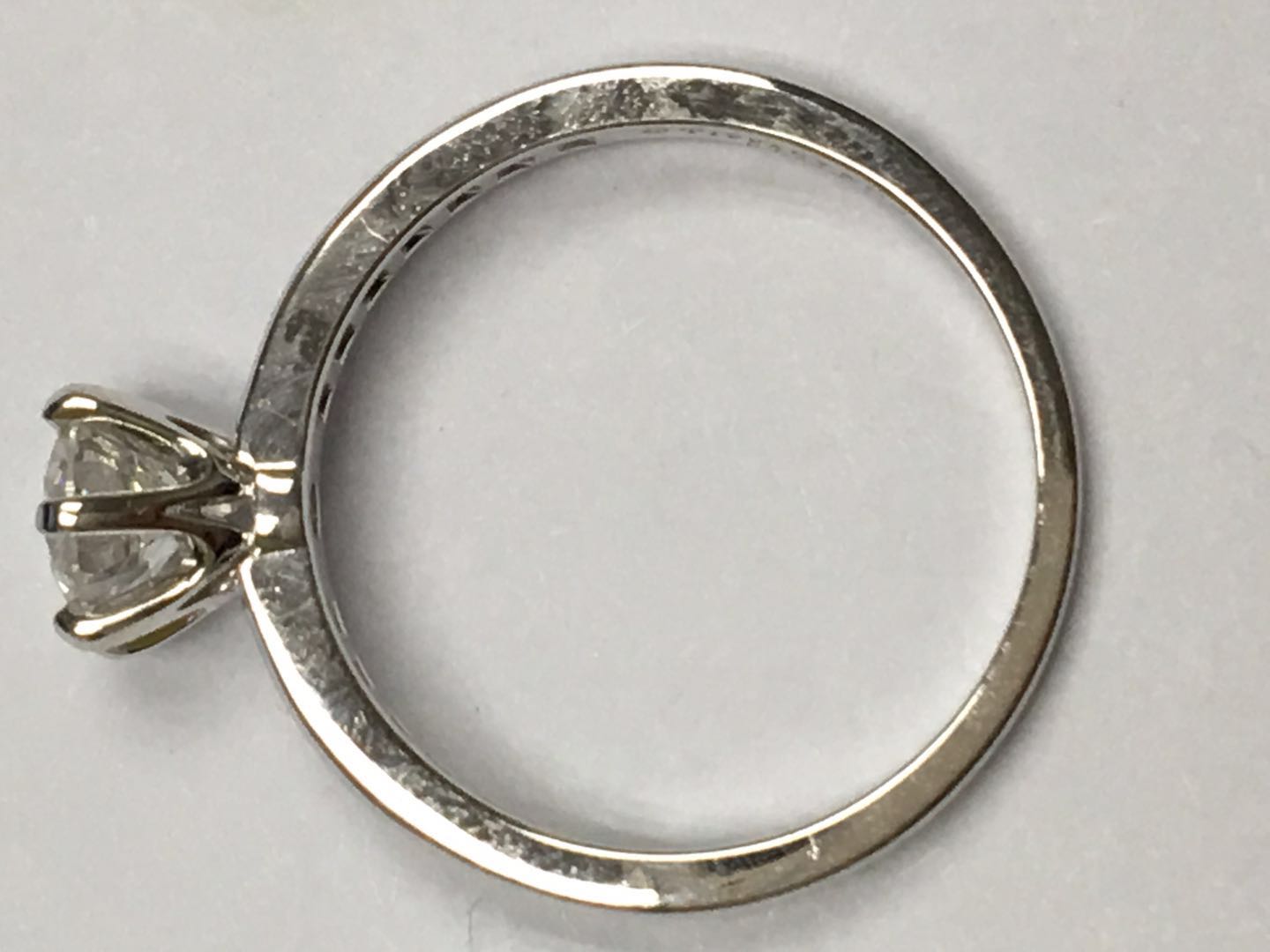 TIF31968755 guest version six-prong half-set straight-arm diamond ring