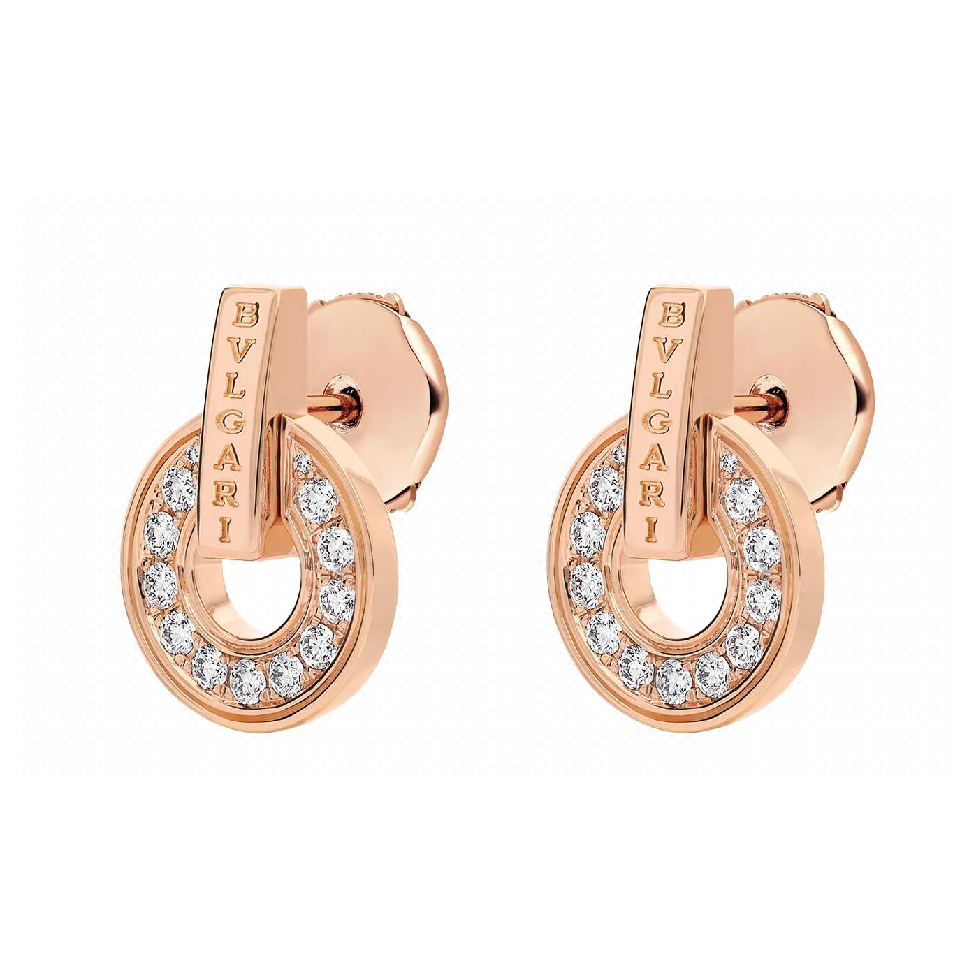 BGL-357318 Straight bar circle earrings round series