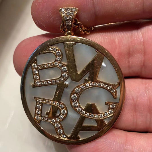 BGL-CL246802 double-sided letter round pendant (guest version)