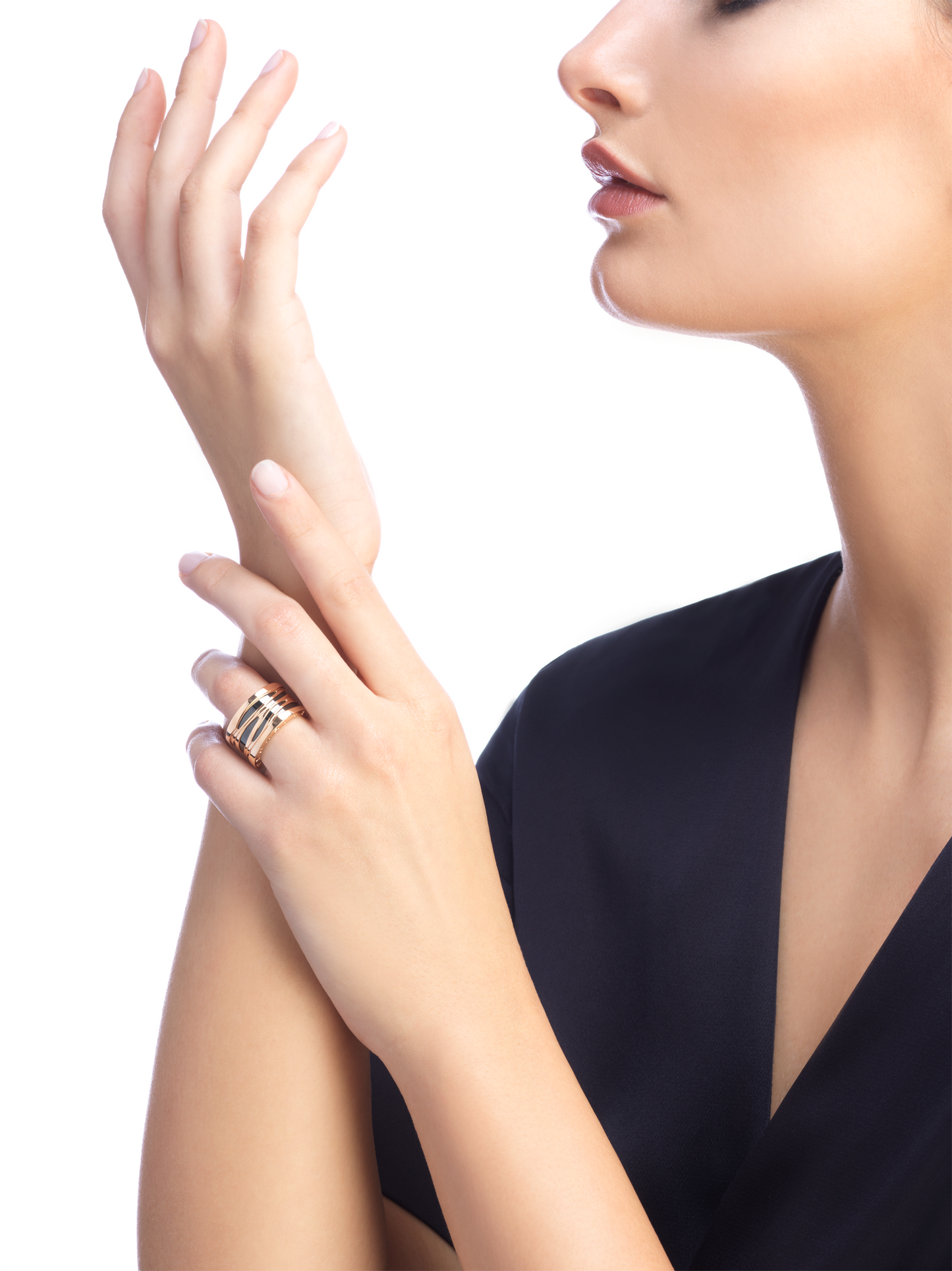 BGL-AN858574 wide version streamlined hollow ceramic ring