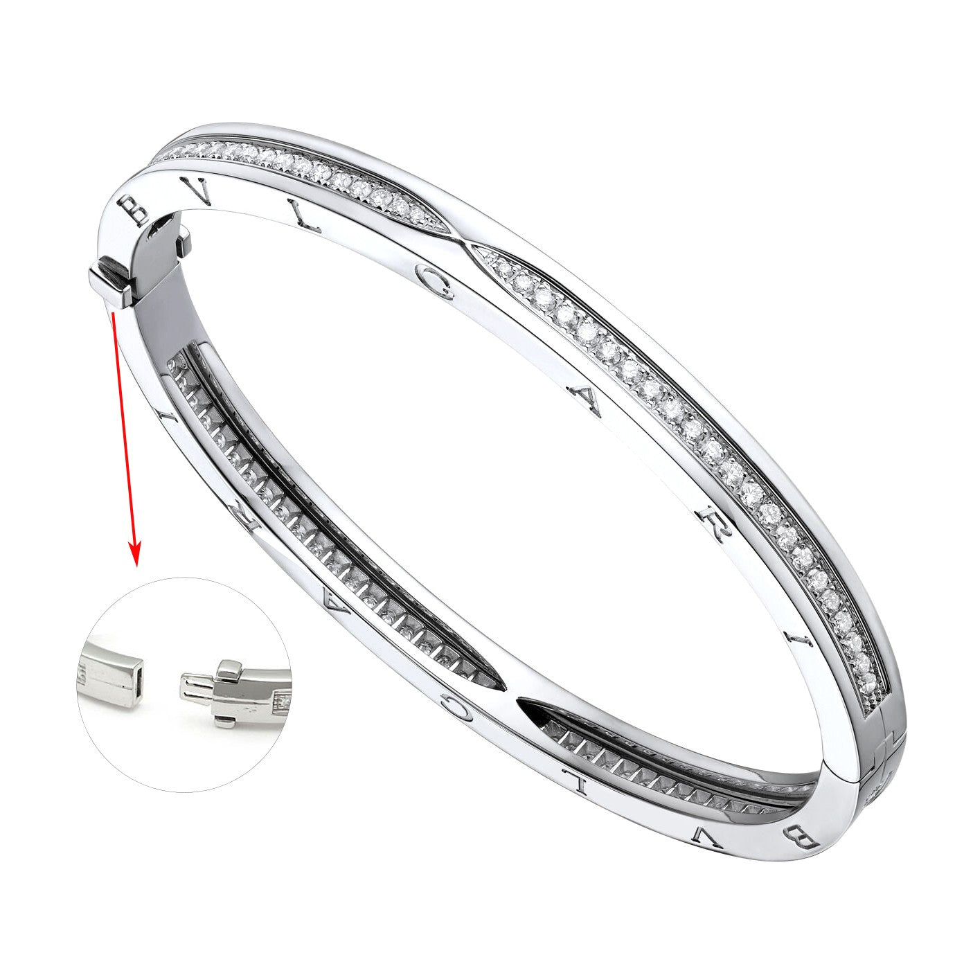 BGL-BR857483 5.5mm single row full diamond cover bracelet customer version