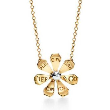 TIF63196531 Daisy Flower Letter Chain Pendant