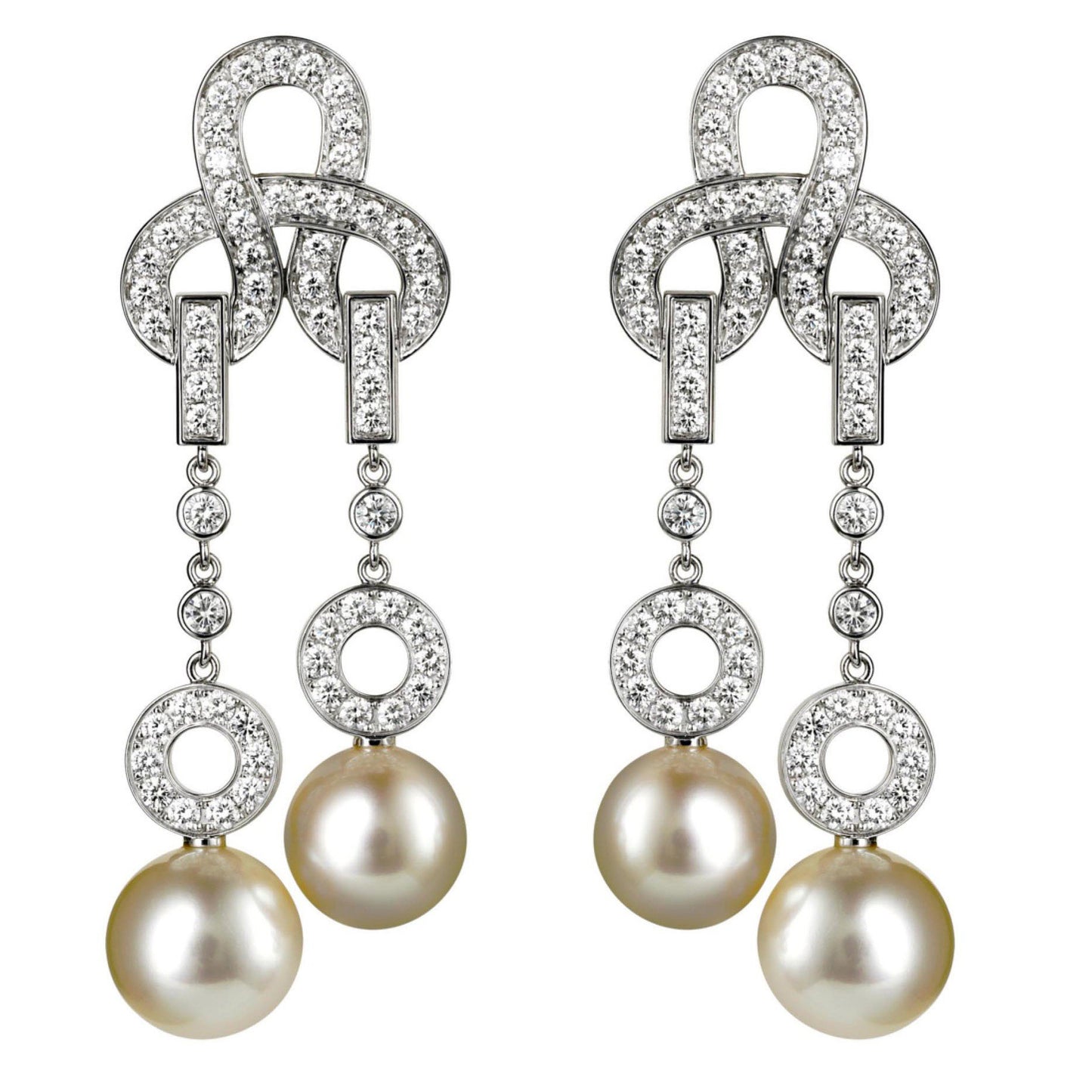 KDY-N8049700 Shape clip ear clip pearl long ear clap earrings