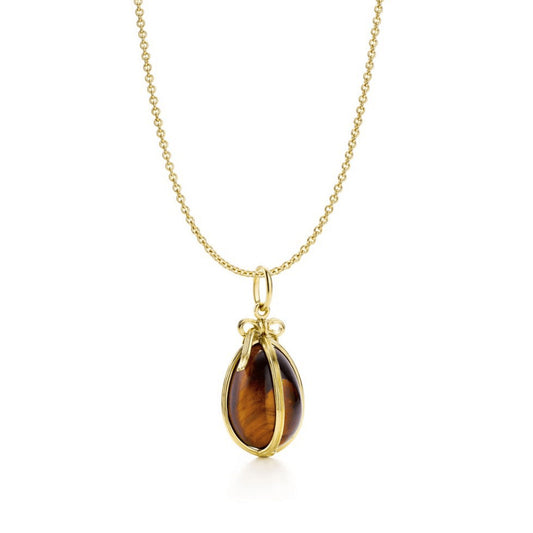 TIF52137610 colorful egg-shaped bow pendant