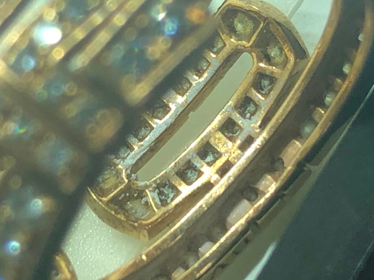 BGL-AN616999大中环宽中戒满钻方格底戒指