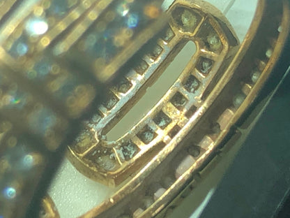BGL-AN616999大中环宽中戒满钻方格底戒指