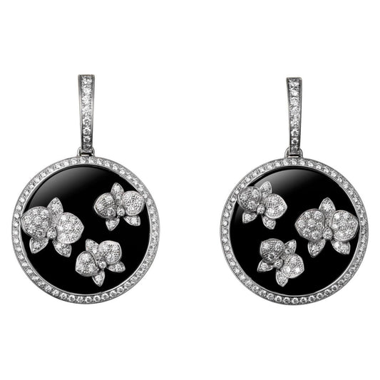 KDY-N8050400 butterfly flower round earrings ear clap