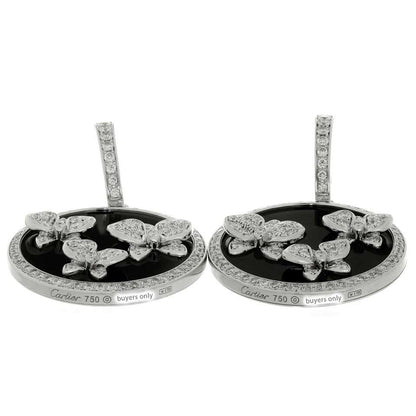 KDY-N8050400 butterfly flower round earrings ear clap