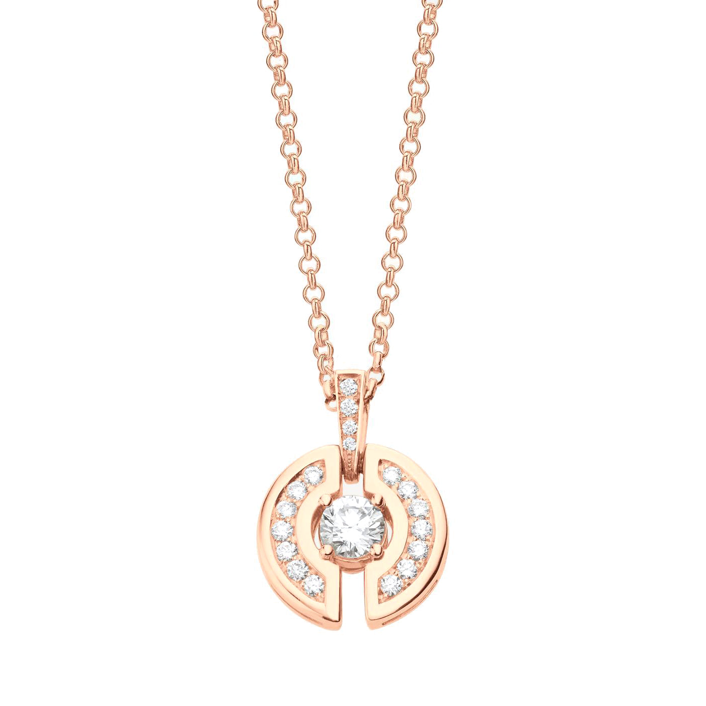 BGL-354312-CL858113 round Chinese character full inlaid pendant
