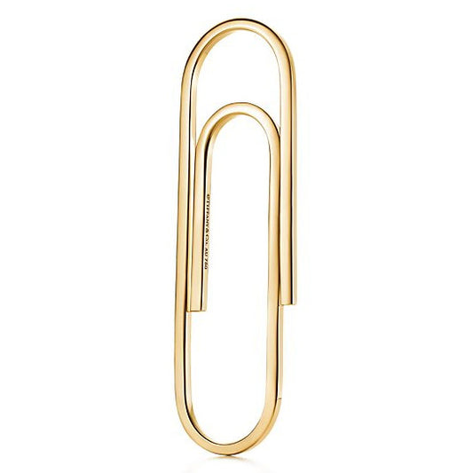 TIF88875491 light gold paper clip brooch